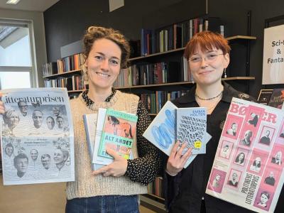 Amanda og Malou fra biblioteket